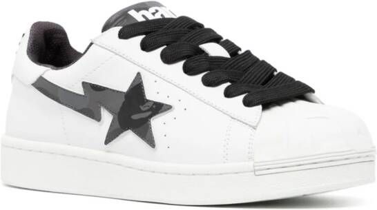 A BATHING APE Skull STA star-patch sneakers White