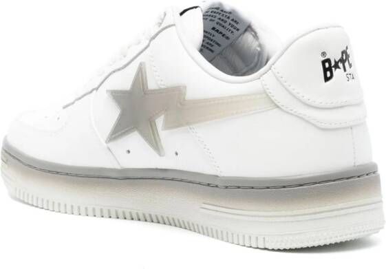 A BATHING APE Sta #5 lace-up sneakers White