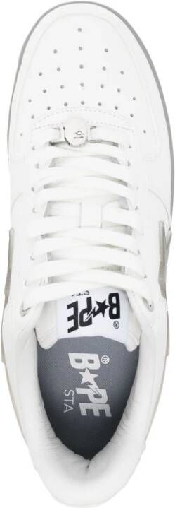 A BATHING APE Sta #5 lace-up sneakers White