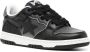 A BATHING APE star-appliqué faded leather sneakers Black - Thumbnail 2