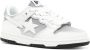 A BATHING APE star-appliqué faded leather sneakers White - Thumbnail 2