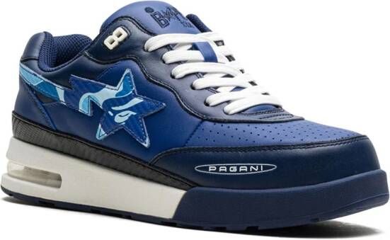 A BATHING APE x Pagani Roadsta "Navy ABC Camo" sneakers Blue