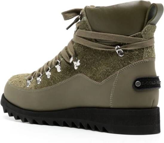 A-COLD-WALL* Alpine leather hiking boots Green