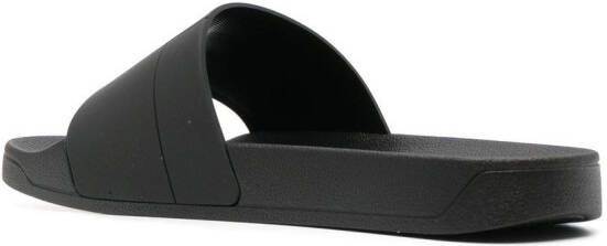 A-COLD-WALL* embossed-logo open-toe slides Black