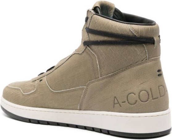 A-COLD-WALL* Luol high-top leather sneakers Green