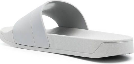 A-COLD-WALL* logo-debossed panelled slides Grey