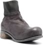 A Diciannoveventitre rear-zip leather ankle boots Grey - Thumbnail 2