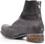 A Diciannoveventitre rear-zip leather ankle boots Grey - Thumbnail 3