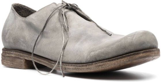 A Diciannoveventitre round-toe leather derby shoes Grey