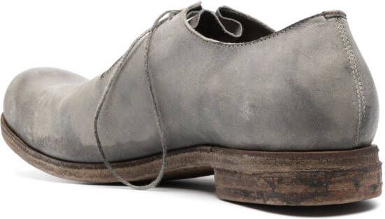 A Diciannoveventitre round-toe leather derby shoes Grey