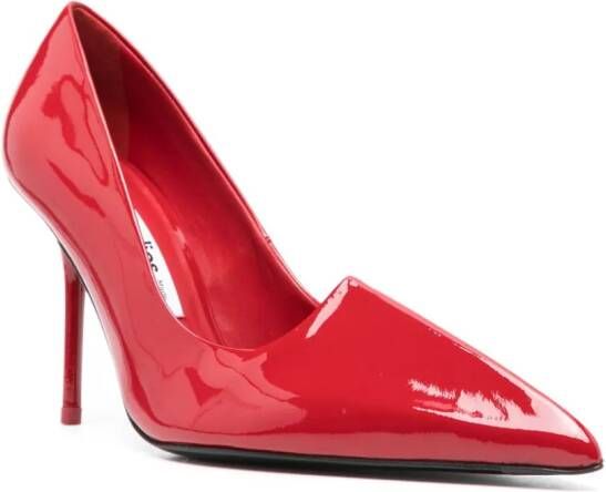 Acne Studios 100mm patent leather pumps Red
