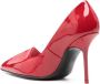 Acne Studios 100mm patent leather pumps Red - Thumbnail 3