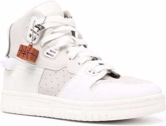 Acne Studios basketball-charm hi-top sneakers White