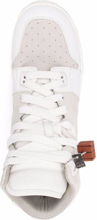 Acne Studios basketball-charm hi-top sneakers White