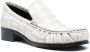 Acne Studios block-heel leather loafers White - Thumbnail 2