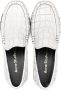 Acne Studios block-heel leather loafers White - Thumbnail 4