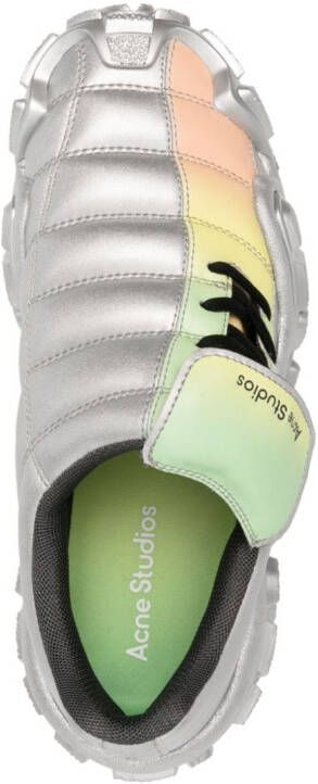 Acne Studios Bolzter Football quilted sneakers Grey