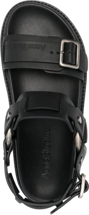 Acne Studios buckle-fastening leather sandals Black