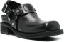 Acne Studios buckled leather mules Black - Thumbnail 2