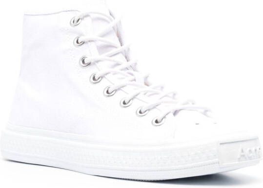 Acne Studios high-top lace-up fastening sneakers White