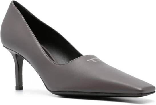 Acne Studios 70mm leather pumps Grey