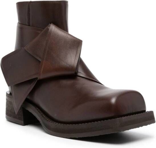 Acne Studios Musubli leather ankle boots Brown