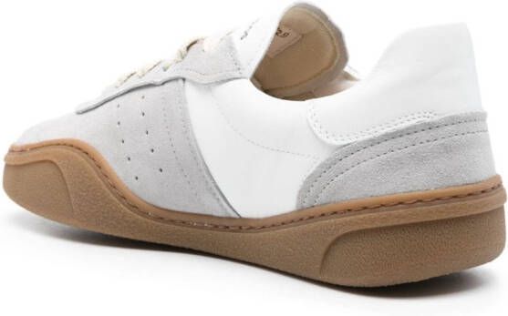 Acne Studios panelled-design leather sneakers White