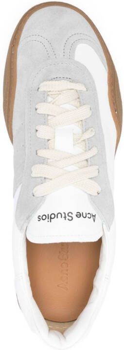 Acne Studios panelled-design leather sneakers White