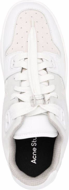 Acne Studios perforated-detail low top sneakers White