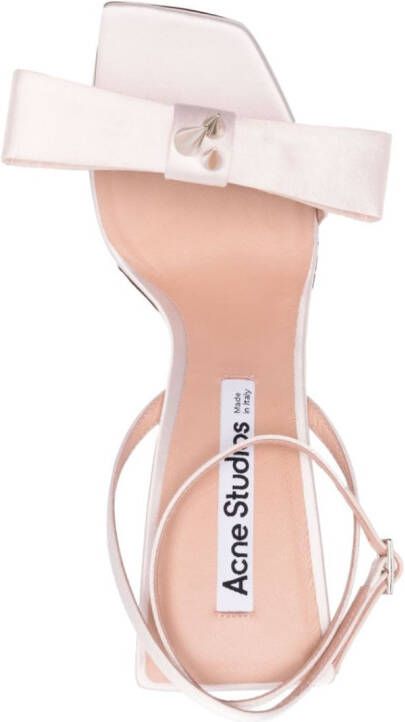 Acne Studios studded bow-embellished sandals Pink