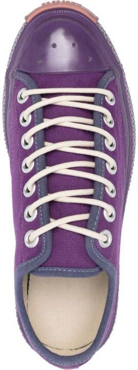 Acne Studios tonal lace-up sneakers Purple