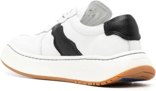 Ader Error Log; BAUS leather sneakers White
