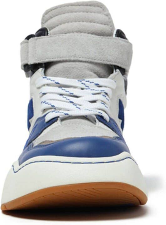 Ader Error panelled touch-strap high-top sneakers Blue