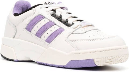 adidas 3-Stripes logo leather sneakers White