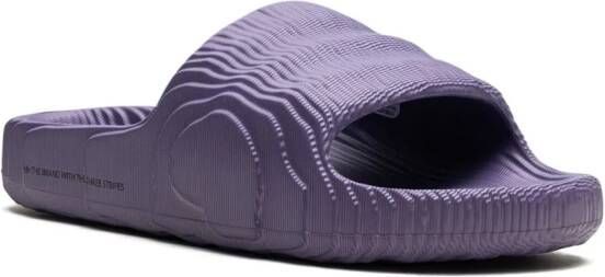 adidas Adilette 22 textured slides Purple