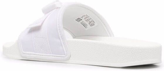 adidas Adilette logo-strap slides White
