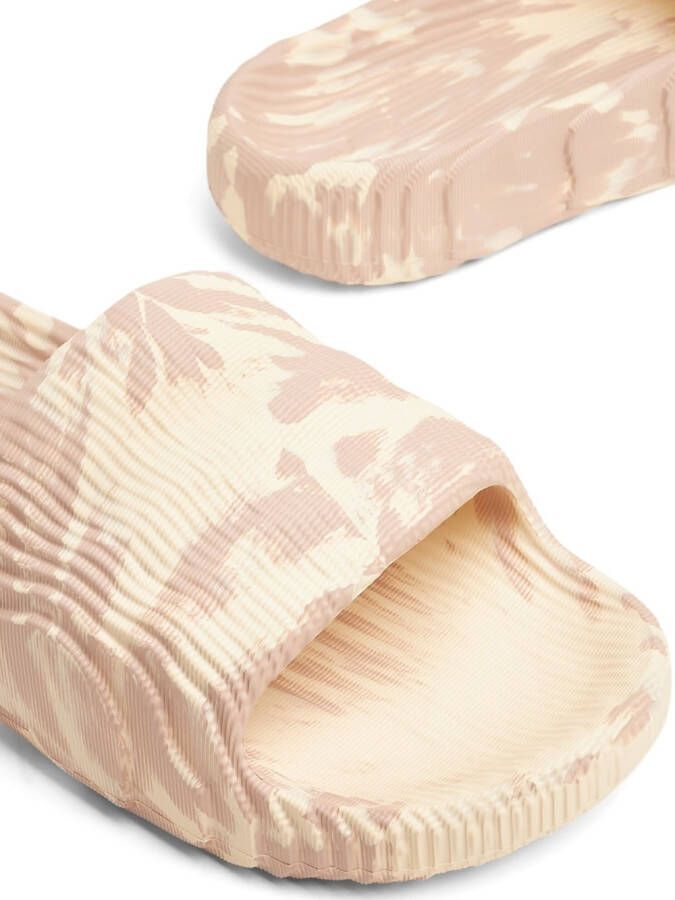 adidas Adilette textured slide sandals Neutrals