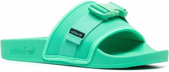 adidas Adilette zip-pouch slides Green