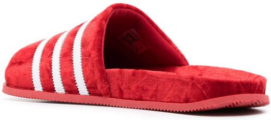 adidas Adimule velvet slides Red