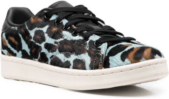 adidas all-over leopard-print sneakers Blue
