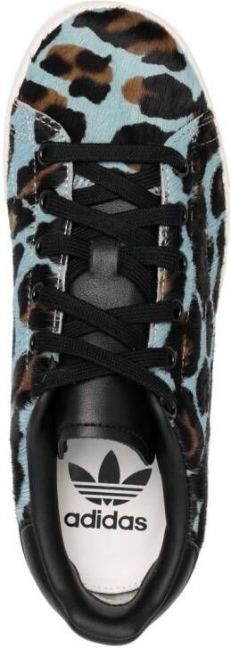 adidas all-over leopard-print sneakers Blue