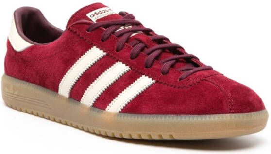 Adidas Bermuda 3-Stripes suede sneakers Red