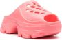 Adidas by Stella McCartney 55mm logo-embossed clogs Pink - Thumbnail 2