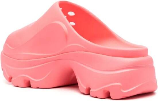adidas by Stella McCartney 55mm logo-embossed clogs Pink
