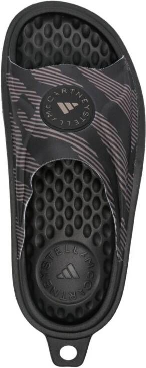 adidas by Stella McCartney logo-debossed slides Black