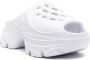 Adidas by Stella McCartney logo-embossed perforated clogs White - Thumbnail 2