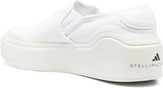 adidas by Stella McCartney logo-print slip-on sneakers White
