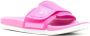 Adidas by Stella McCartney logo-print touch-strap slides Pink - Thumbnail 2
