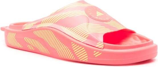 adidas by Stella McCartney striped pool slides Pink