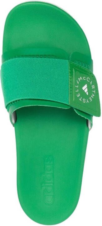 adidas by Stella McCartney touch-strap slides Green